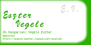 eszter vegele business card